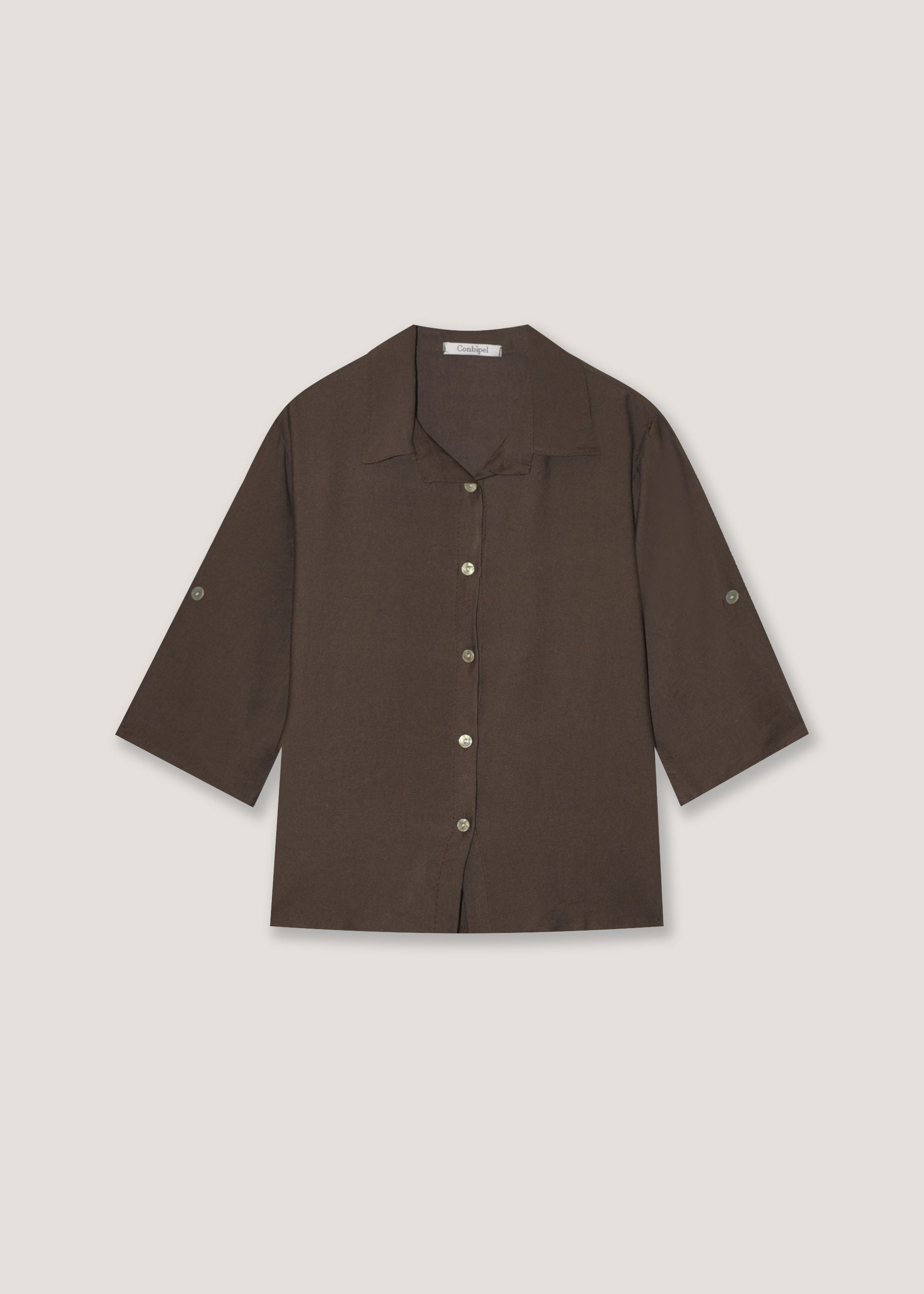 Camicia con maniche risvoltabili