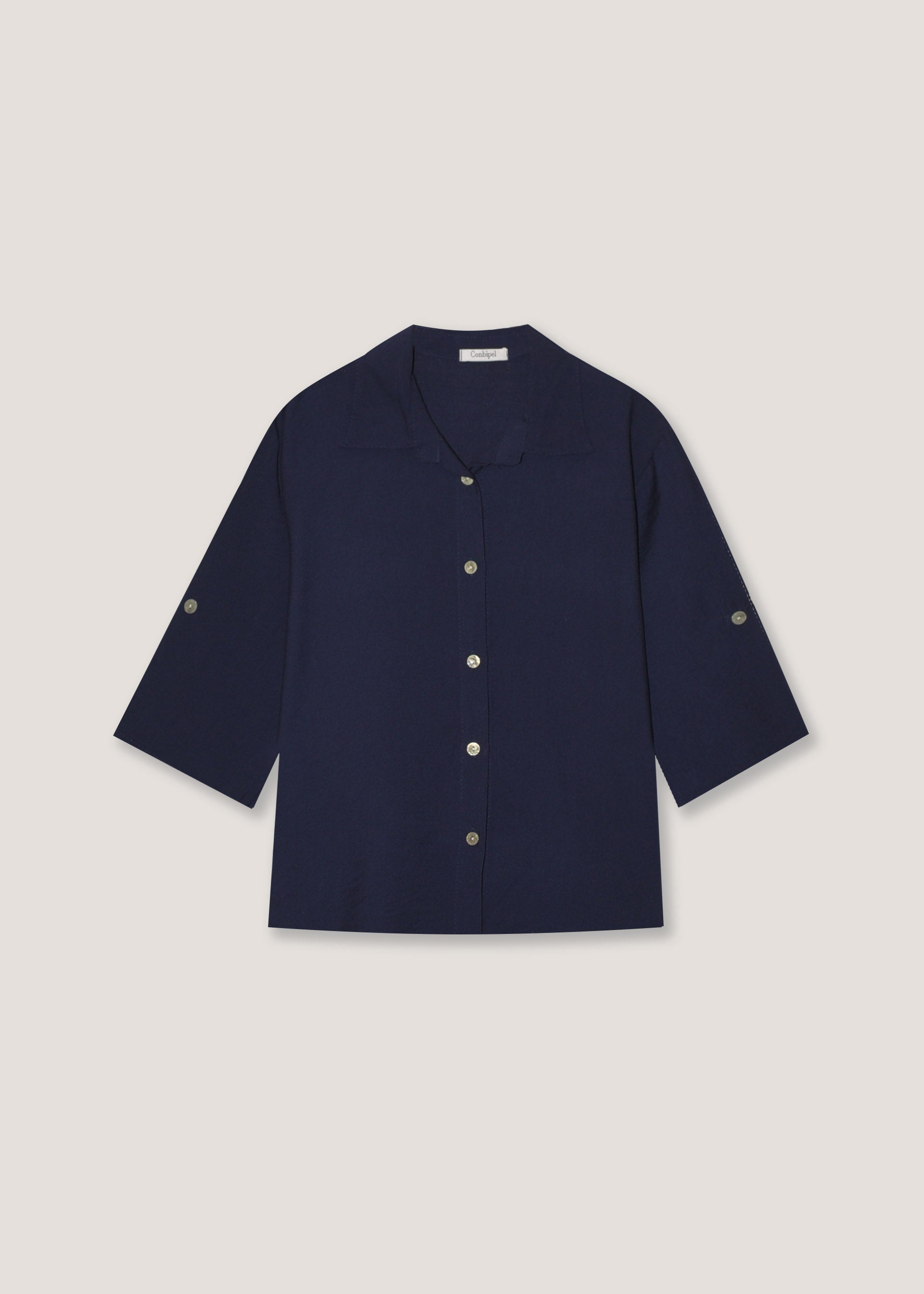 Camicia con maniche risvoltabili