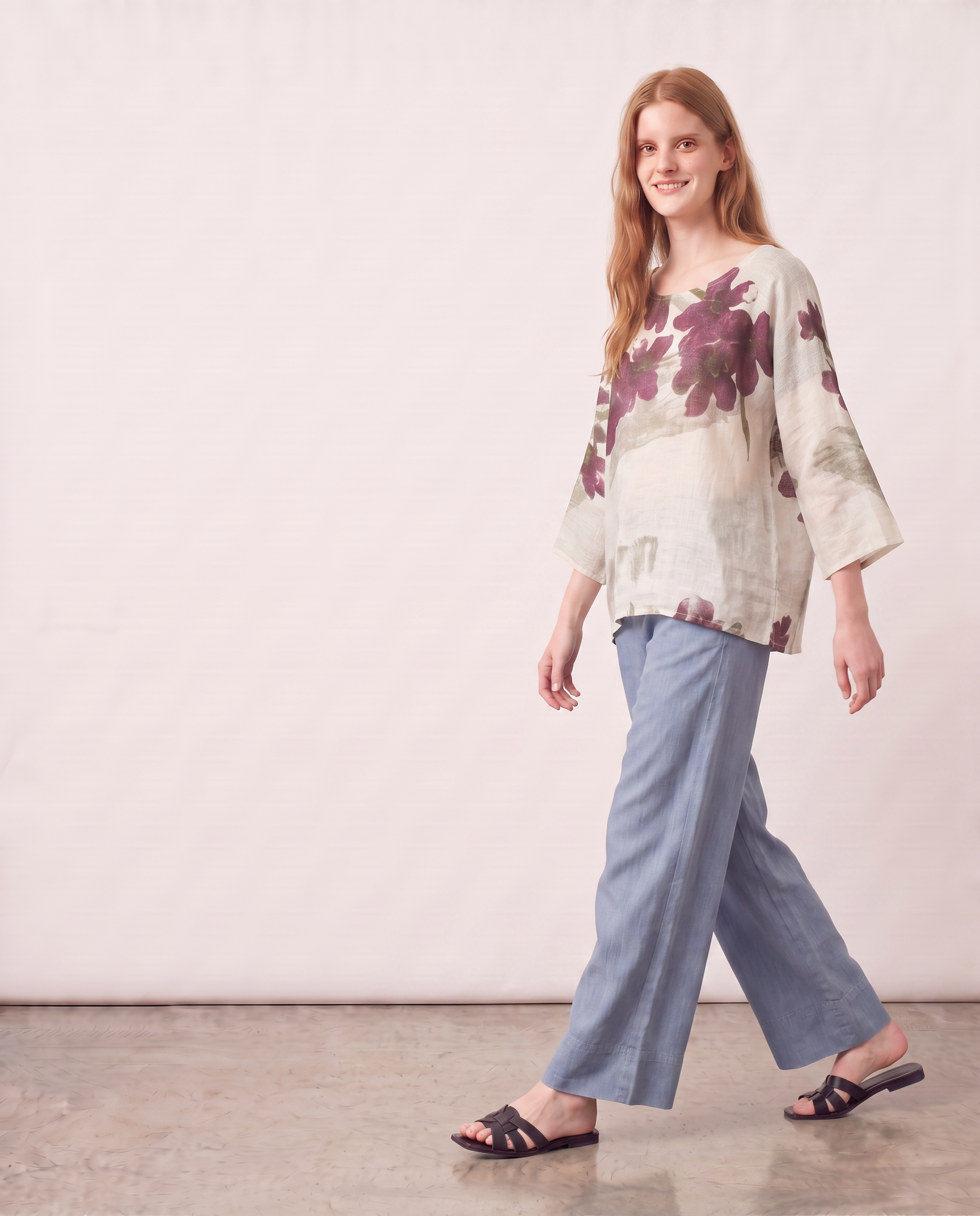 Blusa over in lino