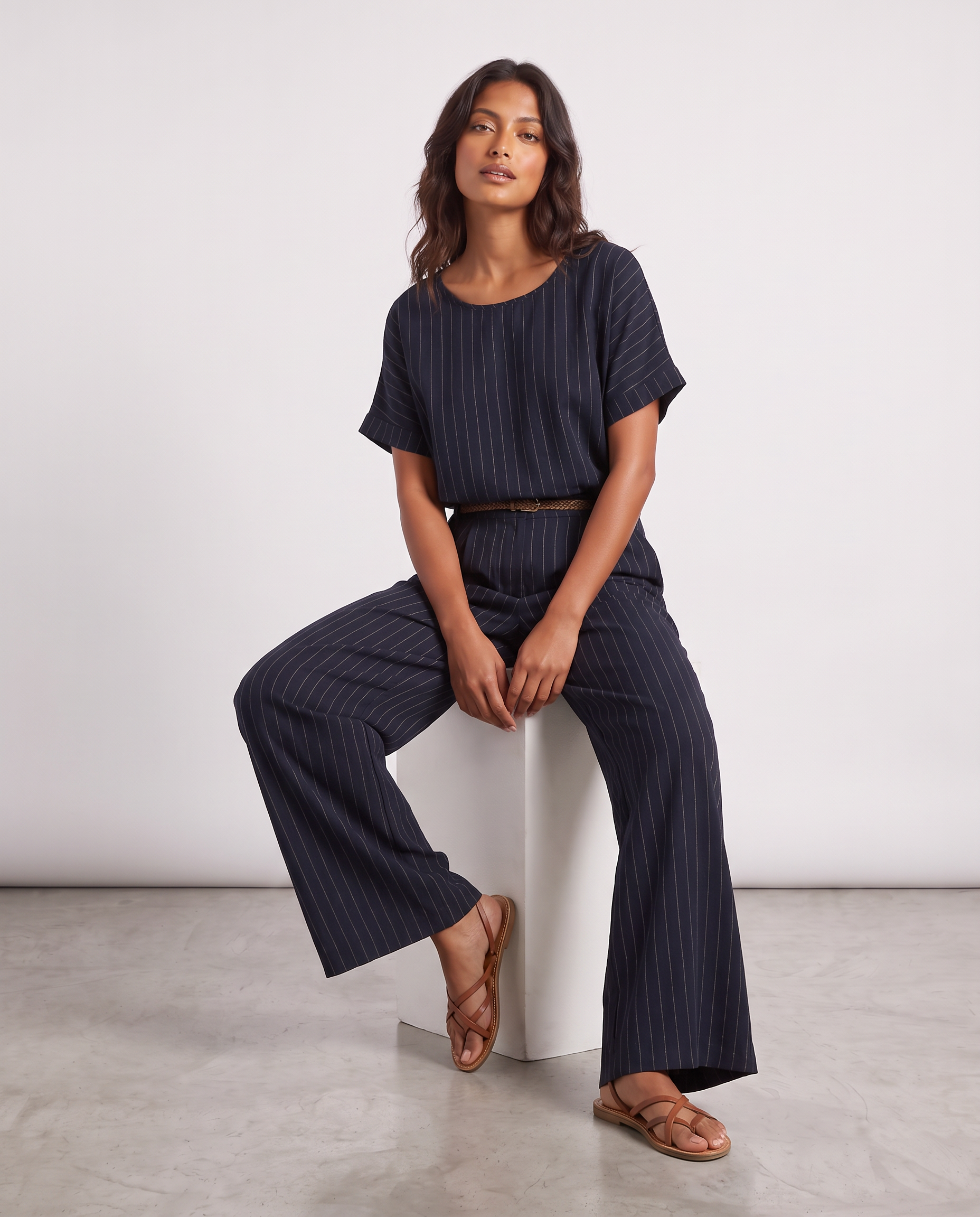 Blusa over in crepe