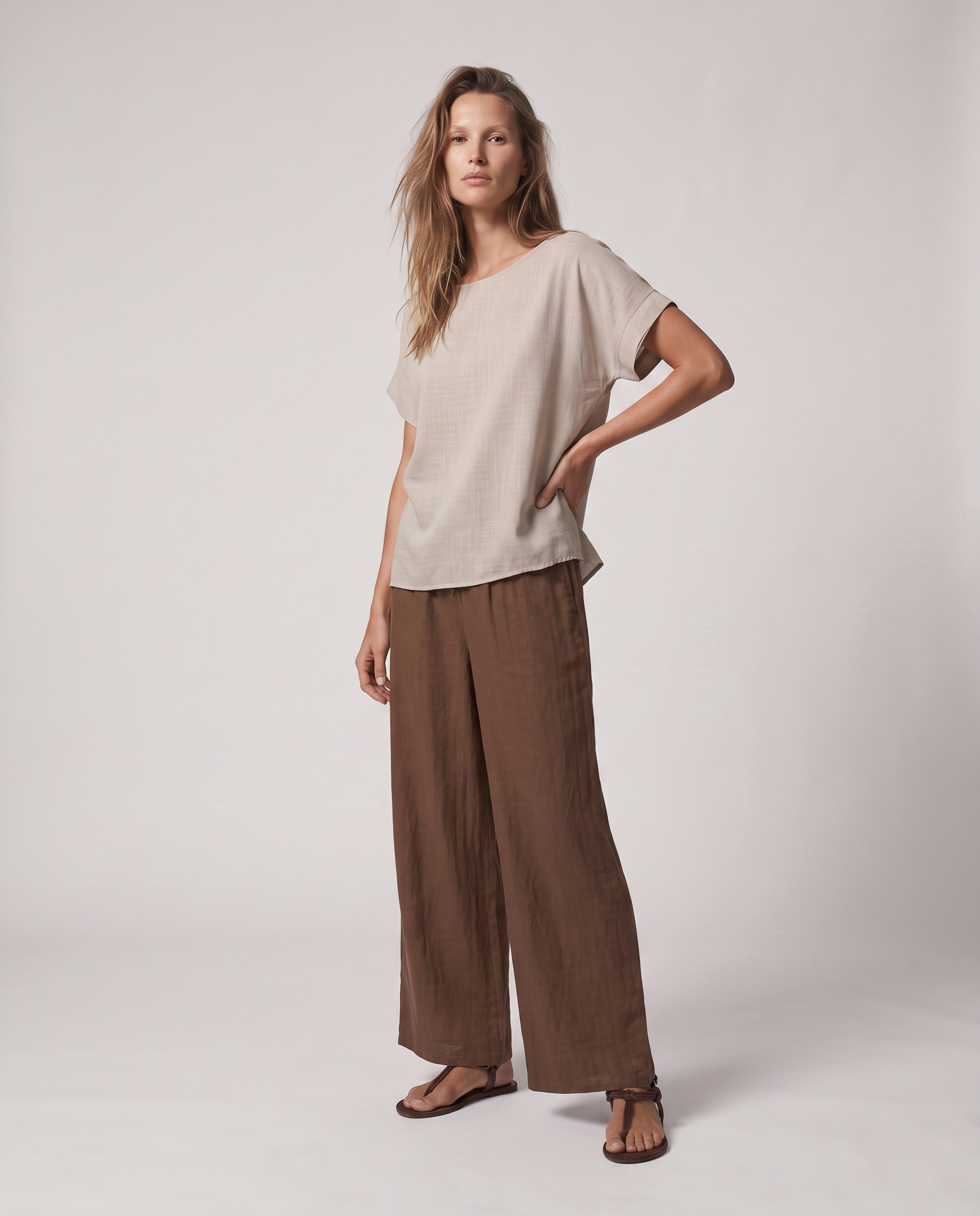 Blusa over girocollo