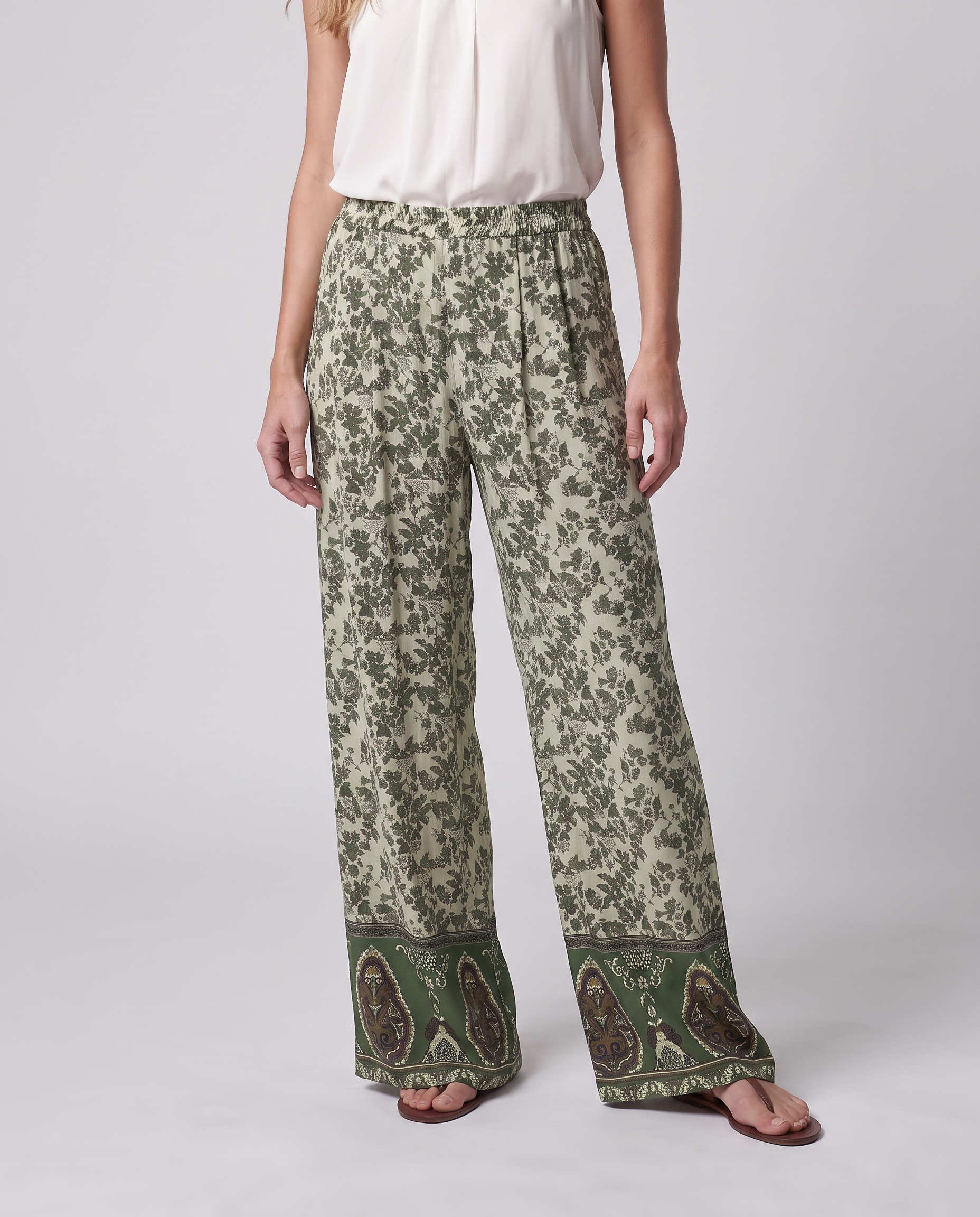 Pantaloni ampi stampati