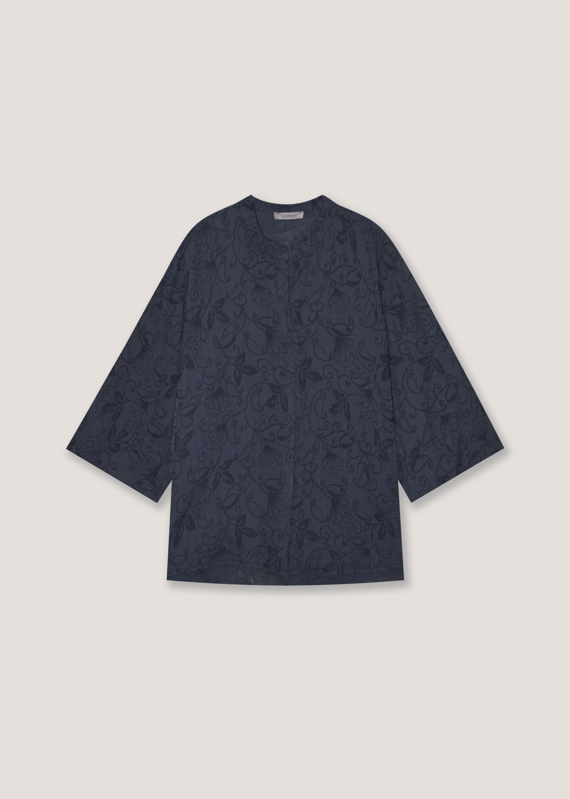 Blusa collo alla coreana