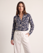 Blusa con collo camcia