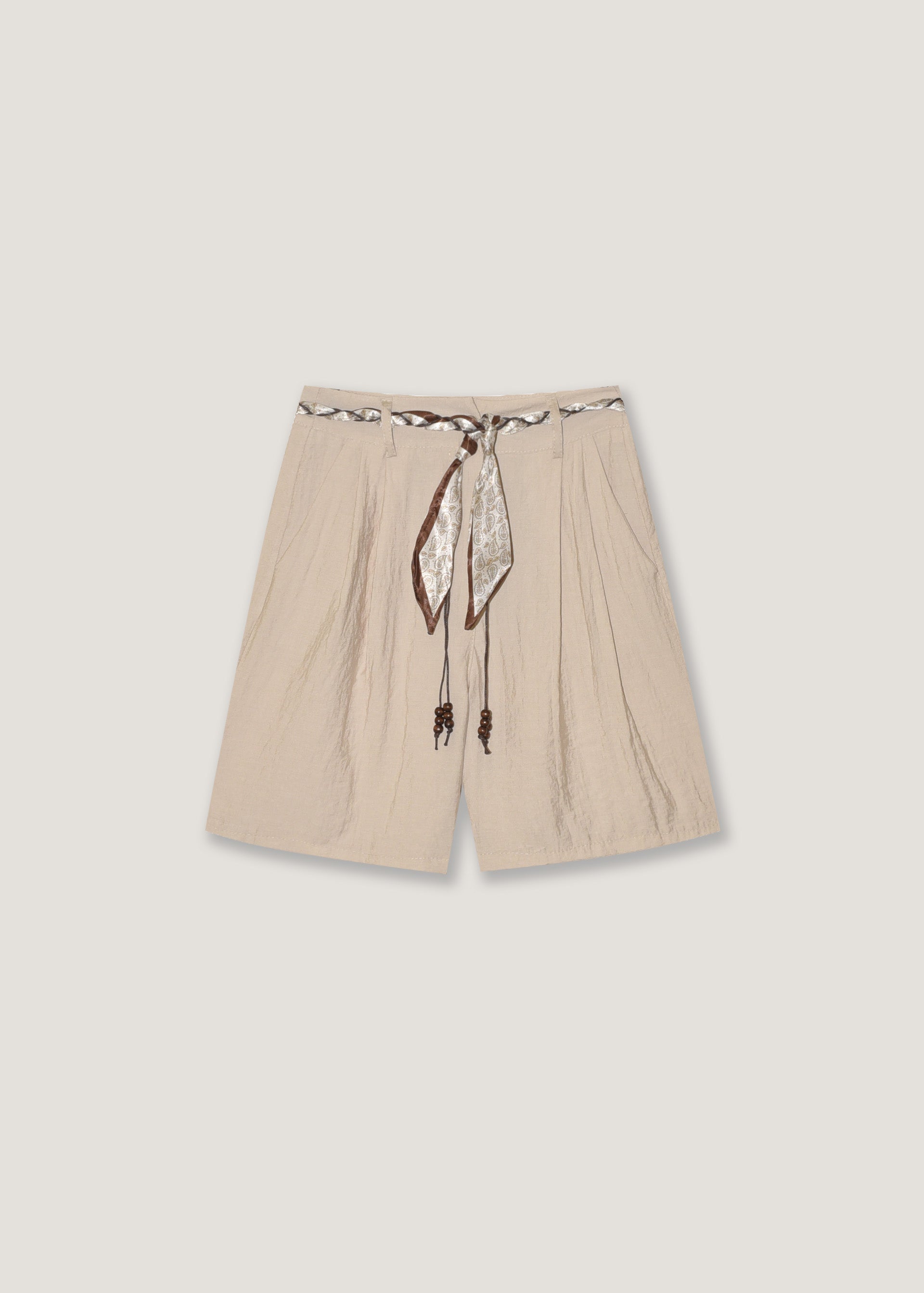 Bermuda con cintura foulard