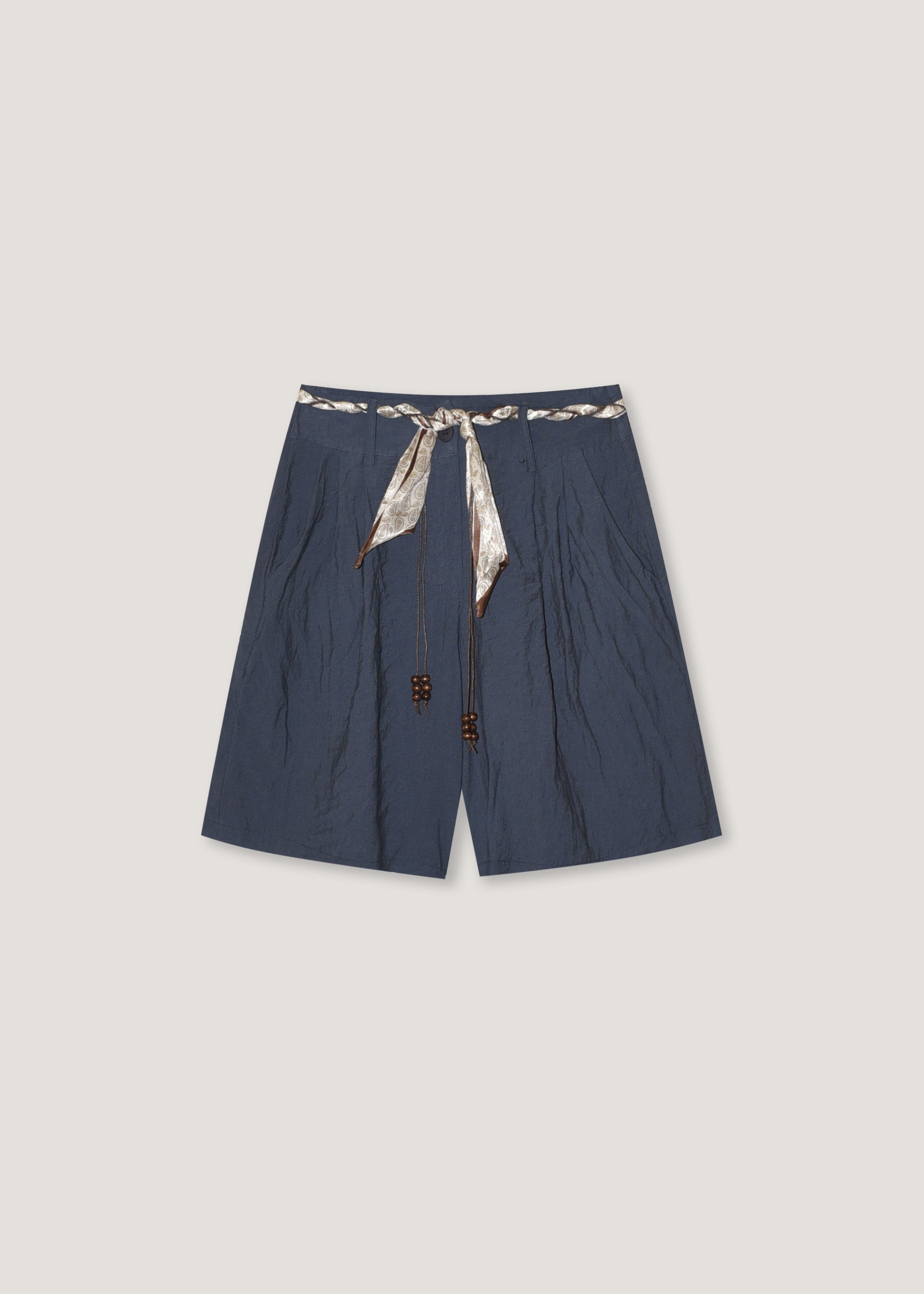 Bermuda con cintura foulard
