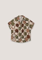 Camicia maniche a Kimono stampata