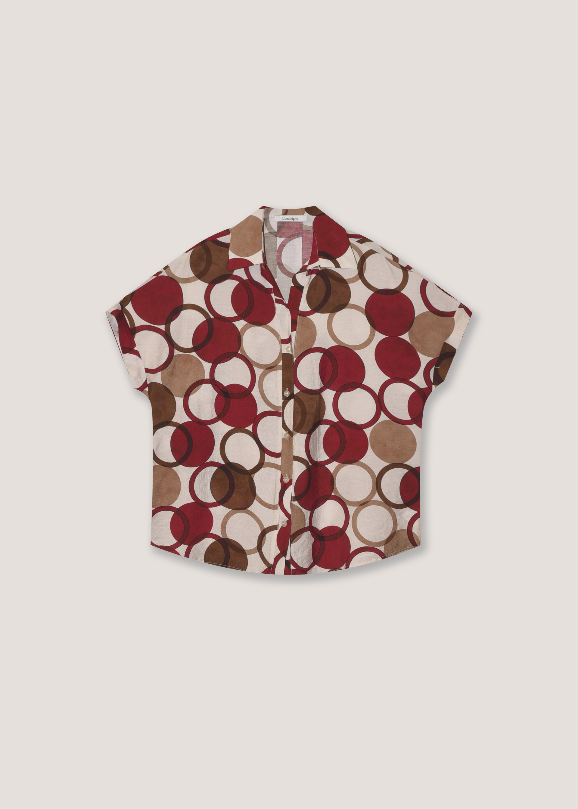 Camicia maniche a Kimono stampata