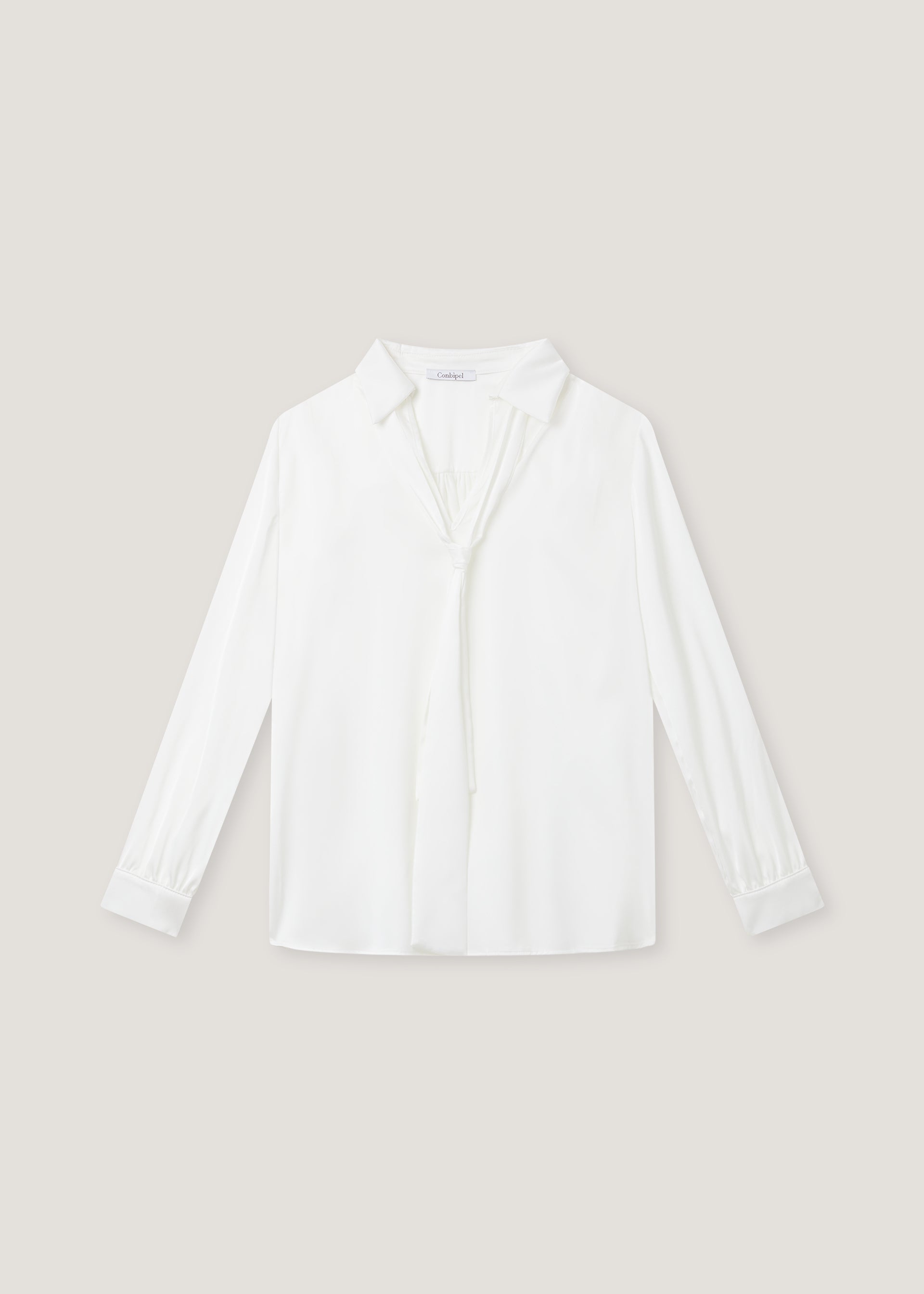 Blusa in tessuto effetto satinato