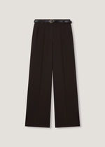 Pantaloni in crêpe a gamba larga