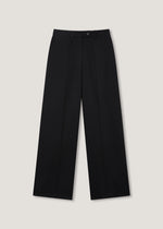 Pantaloni dritti in poliestere e viscosa