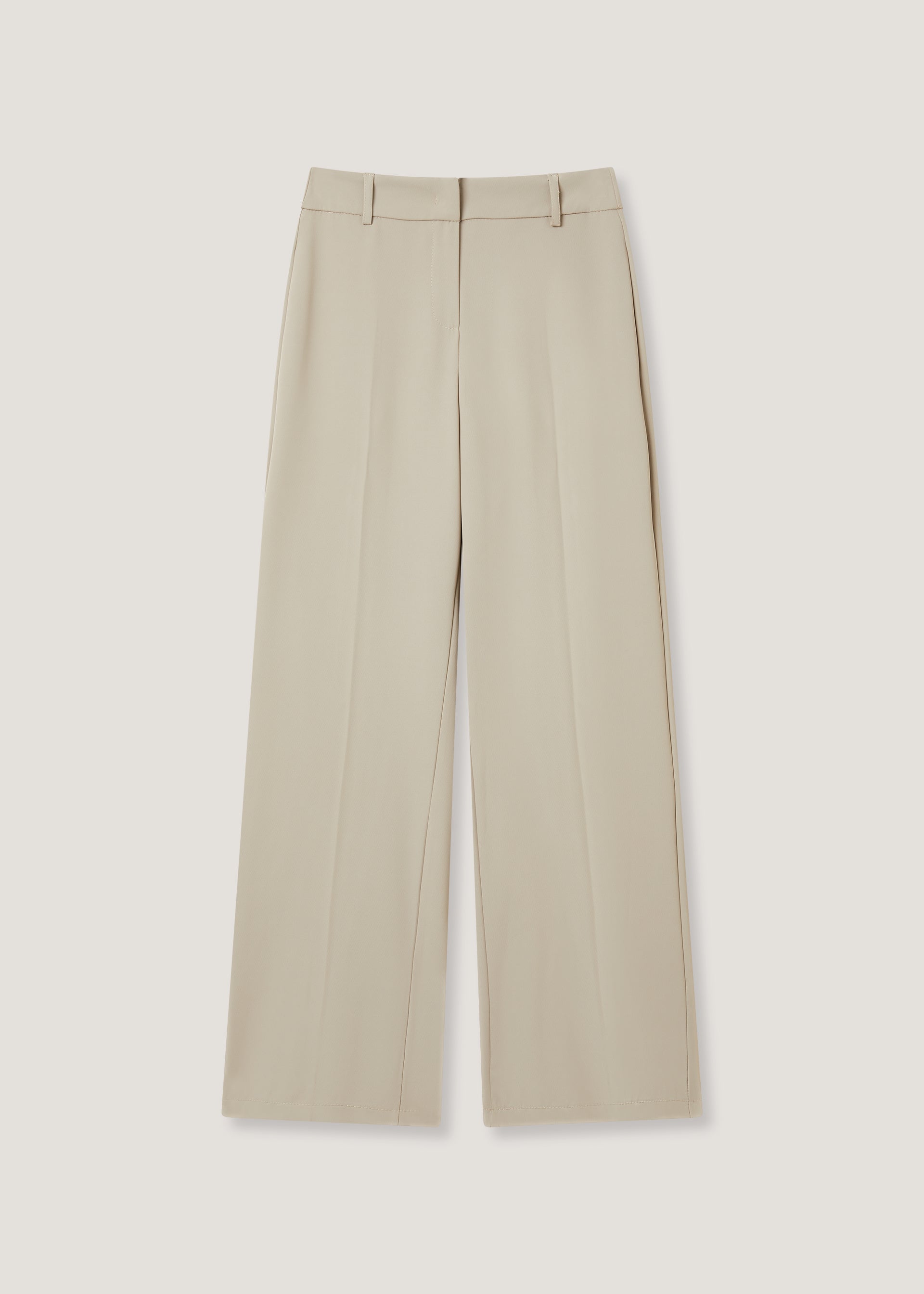 Pantaloni in crêpe a vita alta