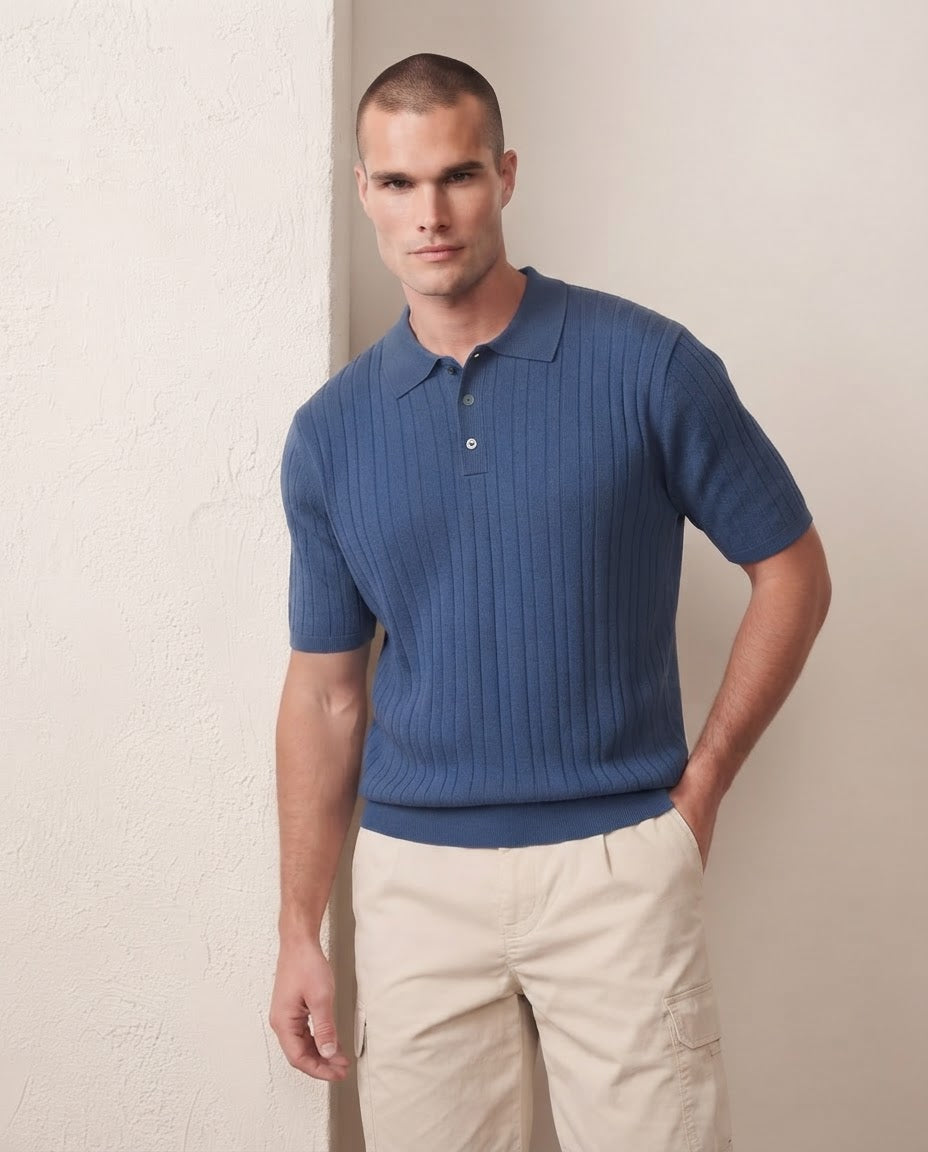 Polo in maglia di puro cotone
