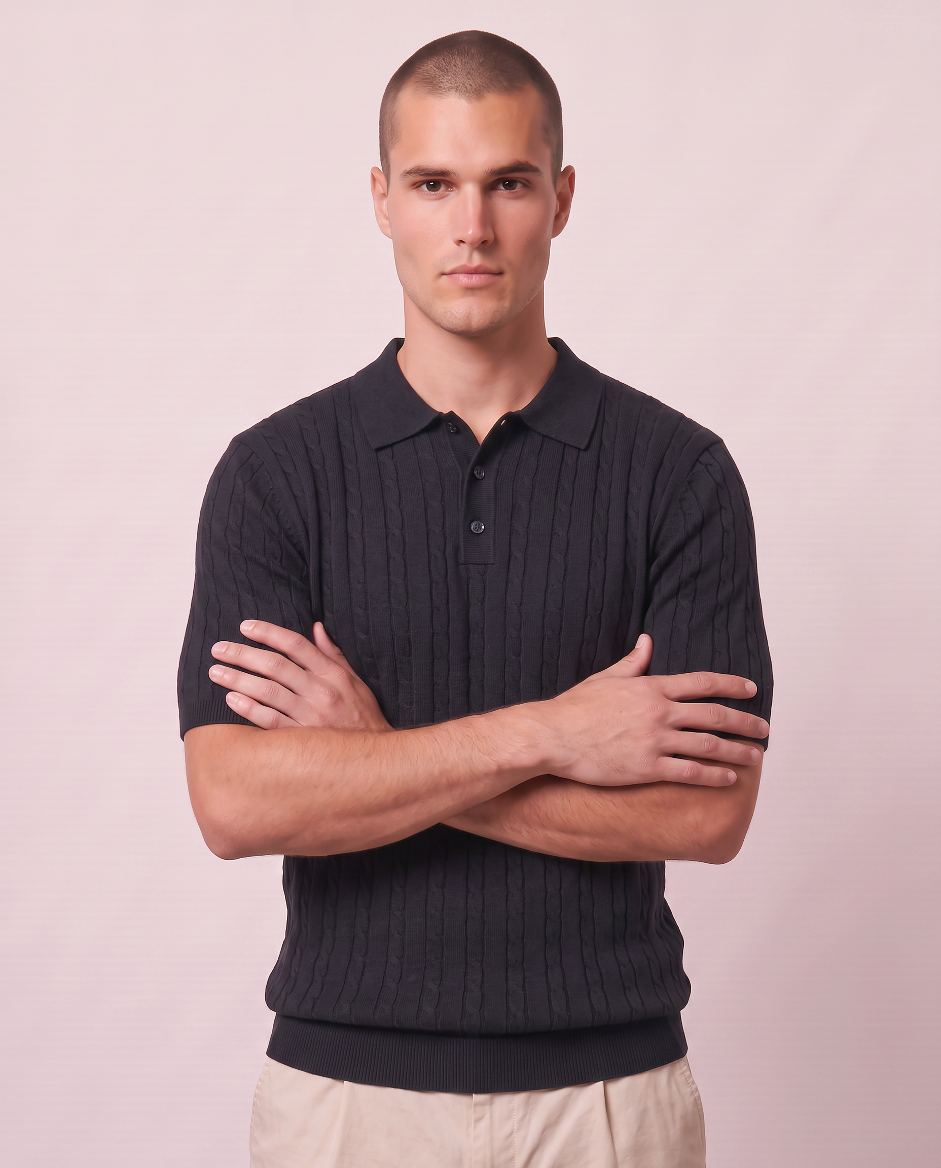 Polo in maglia di puro cotone