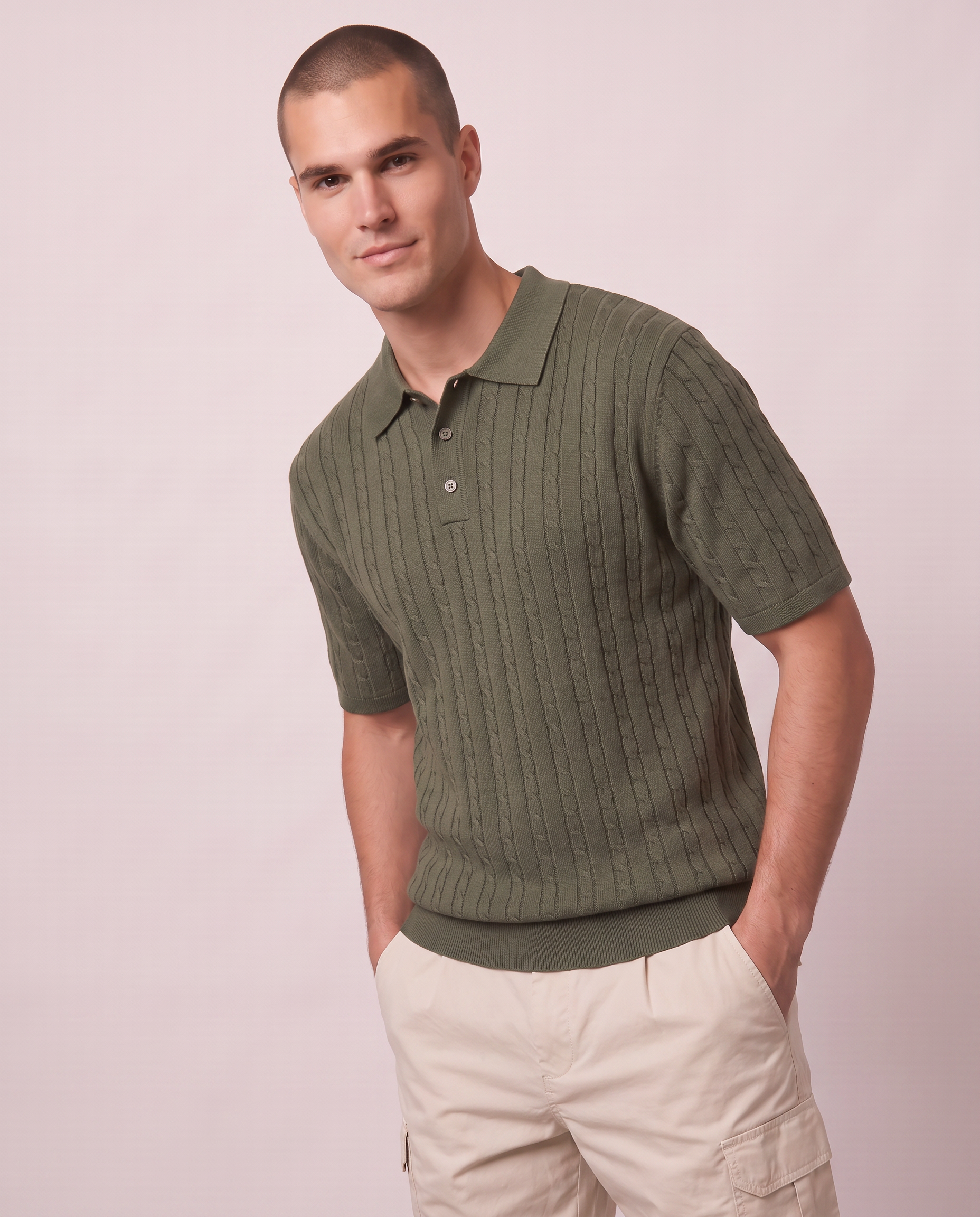 Polo in maglia di puro cotone
