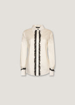 Camicia in popeline con rouches