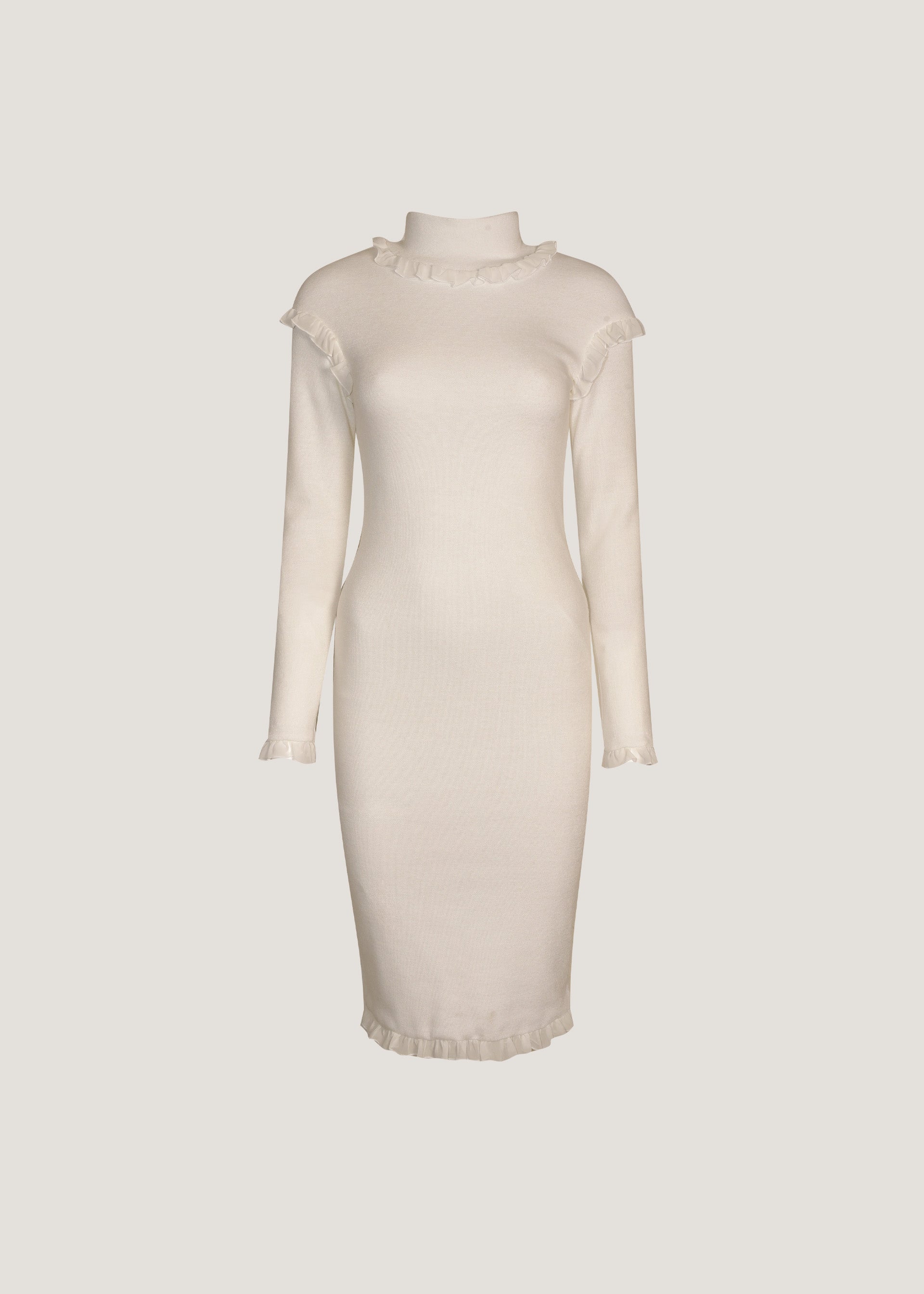 Abito in maglia con rouches
