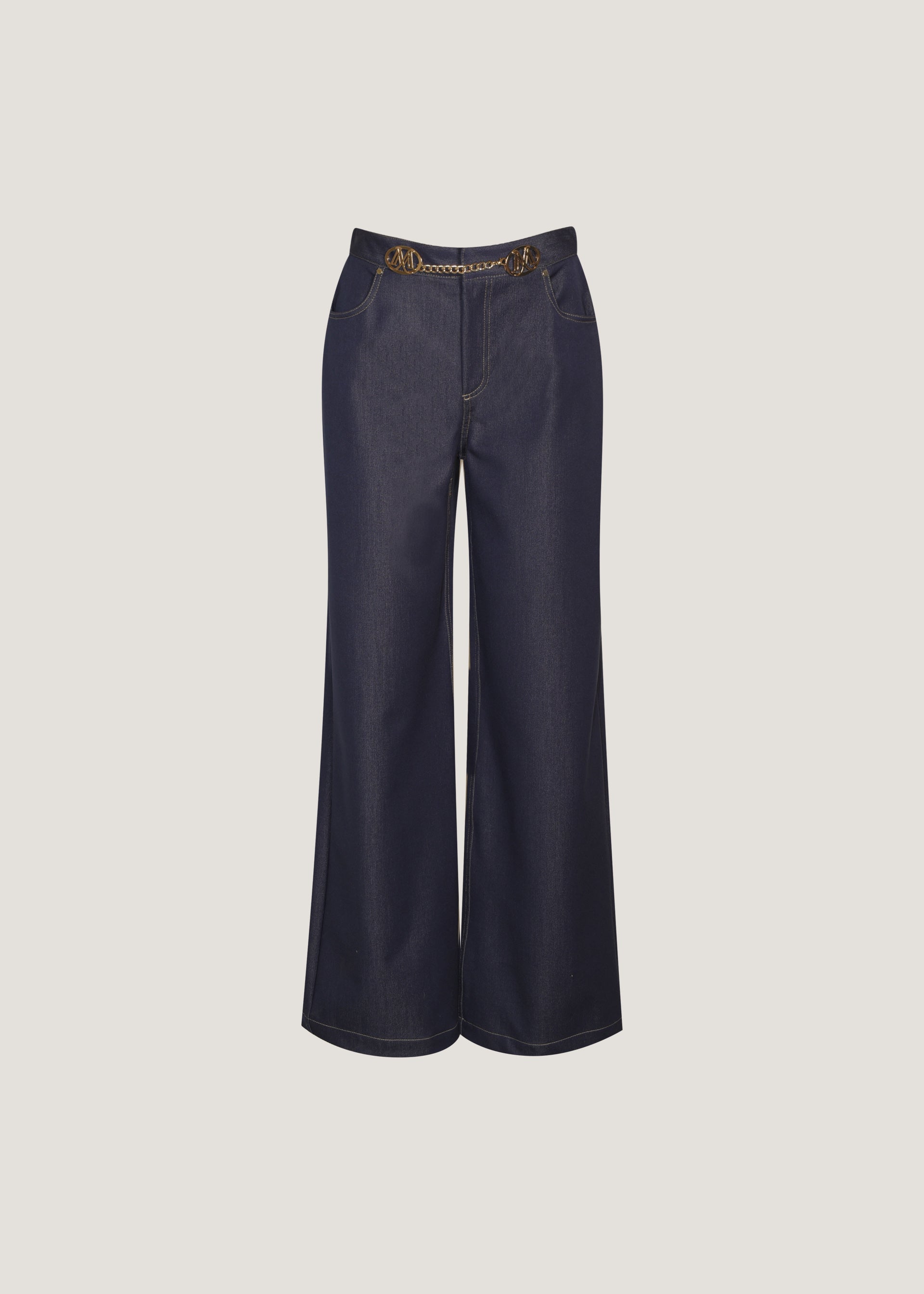 Pantaloni a palazzo in denim