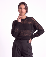 Maglia over in pizzo