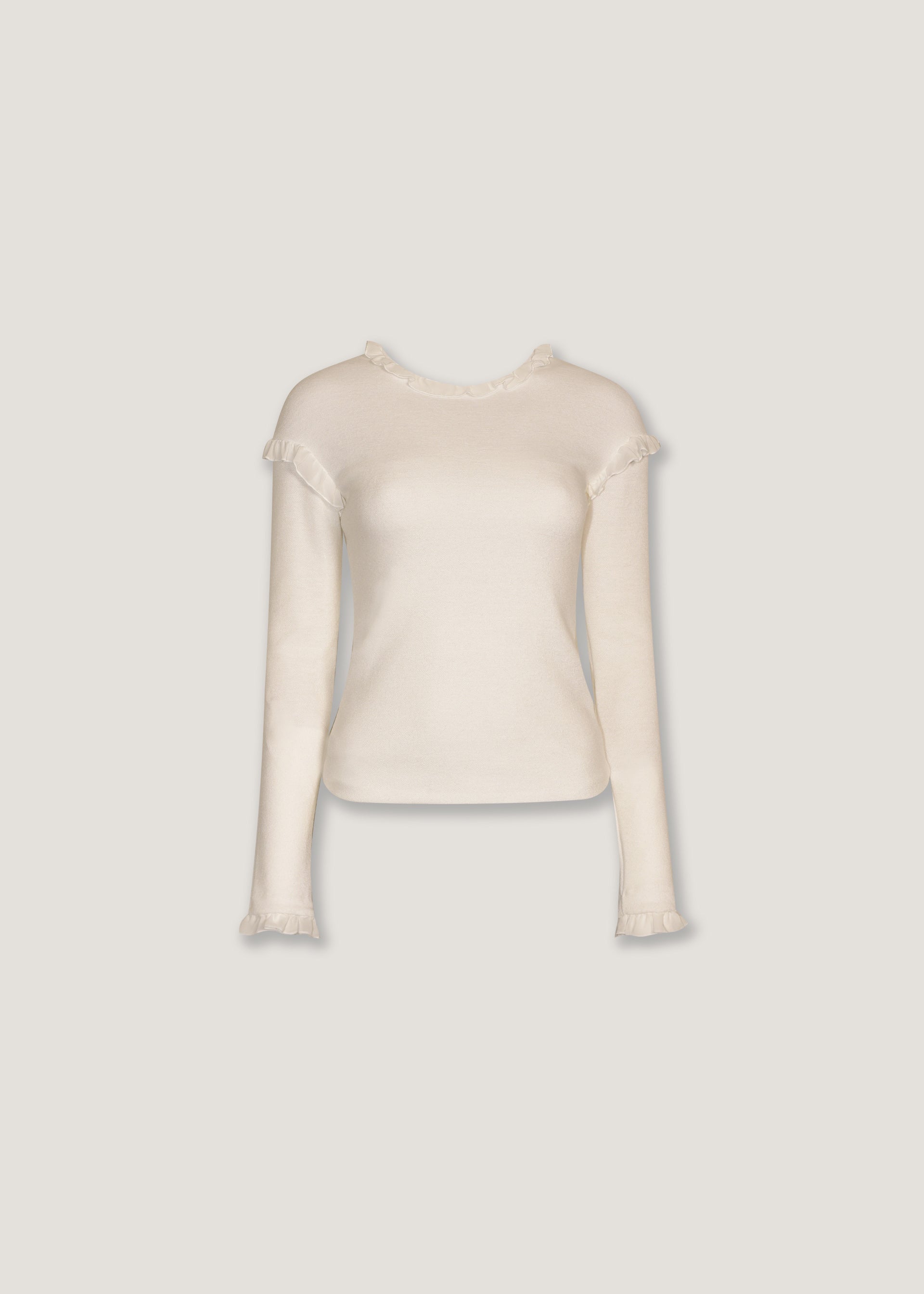 Maglia con inserti rouches