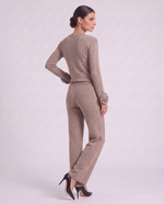 Pantaloni a palazzo in maglia