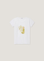 T-shirt con stampa a felci