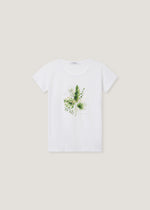 T-shirt con stampa tropicale