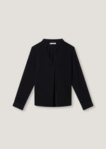 Blusa con scollo a V e maniche lunghe